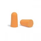 PU Soft Ear Plugs For Sleeping , Disposable Foam Earplugs Orange Color