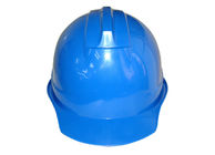 Blue Color Construction Safety Helmets Protective Shield From Falling Debris