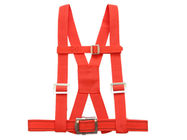 Red Color Safety Harness Belt , Body Belt Fall Protection For Urban Maintenance