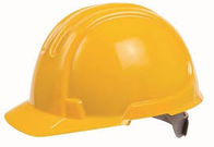 High Performance Construction Safety Helmets , Yellow Construction Helmet