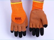 24cm Finger Strengthen Foam Latex Coated Work Gloves