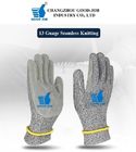 Long Cuff HPPE Polyethylene Cow Split Leather Level 5 Anti Cut Gloves Saw Proof