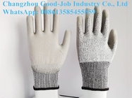 13G PU HPPE Liner Cut Resistant Protective Work Gloves Polyurethane Palm Coated EN388 4443C