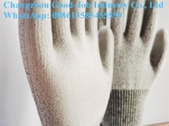 13G PU HPPE Liner Cut Resistant Protective Work Gloves Polyurethane Palm Coated EN388 4443C