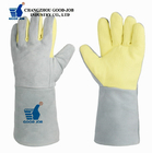 500℃ Heat Resistant Welding Gloves With Cowhide Leather ARAMID Fiber