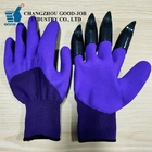 Claws ABS Plastic Outdoor Rubber Gloves Latex Digging Planting Waterproof