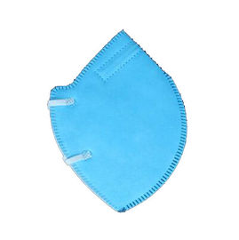 Foldable N95 Medical Mask 13.5cm * 9.3cm Blue Color Good Filtering Effect