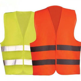 Construction Areas Reflective Safety Vest , Yellow Orange High Visibility Vest