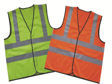 S-5XL Reflective Safety Vest , High Visibility Work Vest Zipper In The Front