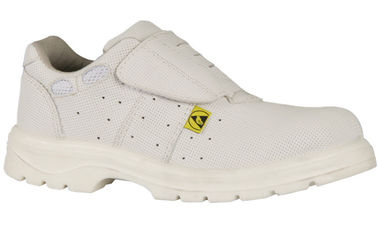 White Color Safety Work Shoes , Dust Free Shoes Good Wear Resistance