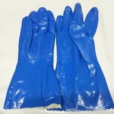 High Durability Oil Resistant Gloves Anti Bacterial Treatment Interior