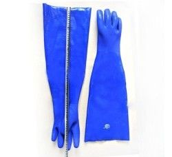 Long Nitrile Gloves Oil Resistant Superior Durability For Material Handling