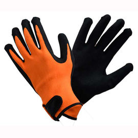 Construction Nitrile Work Gloves , High Safety Fully Coated Nitrile Gloves