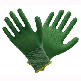 Green Color Latex Work Gloves Flexible Exceptional Dexterity And Fit