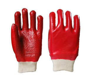 Soft Protective Work Gloves , Chemical Safety Gloves Easy Slip On / Off Fit