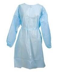 Blue Disposable Isolation Gown Multipurpose For General Medical Supplies