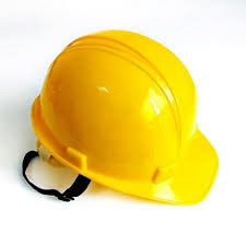 Yellow Color Construction Site Helmet Easily Adjustable To Fit Heads