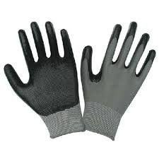 Increased Comfort Nitrile Work Gloves , Washable Breathable Nitrile Gloves