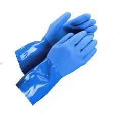 Anti Slip Chemical Resistant Work Gloves Extended Protection On The Forearm