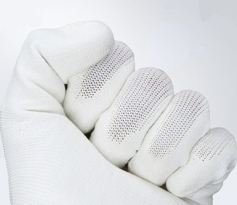24cm 22g Polyurethane Palm Coated Nylon Work Gloves White Color