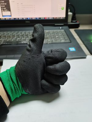 EN388 13 Gauge Foam Latex Gloves Abrasion Resistant high dexterity