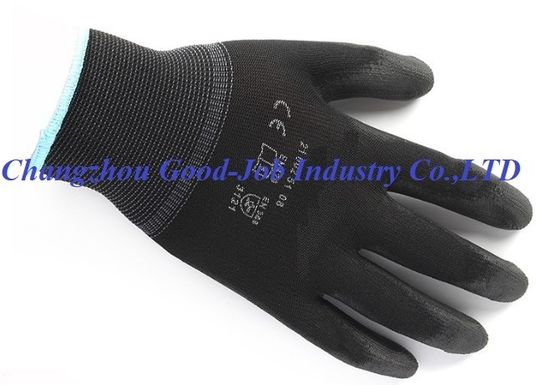 EN388 CE 3121 Auto Repair Pu Coated Nylon Knitted  Gloves