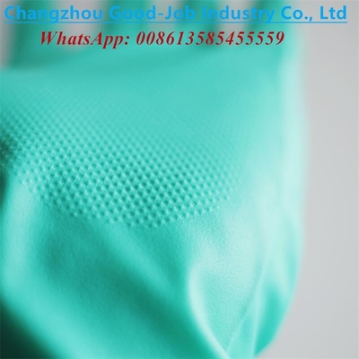 11mil Nitrile Heavy Duty Industry Gloves Unlined 3D Diamond Grain Puncture Oilproof Chemical Resistant