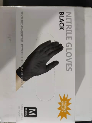 Nitrile Powder Free Disposable Gloves Bulk Black Color