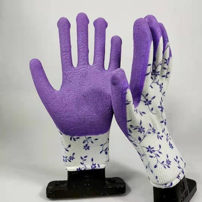 Custom PU Flower Gardening Gloves 13 Gauge For Women